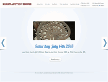 Tablet Screenshot of kearnauction.com